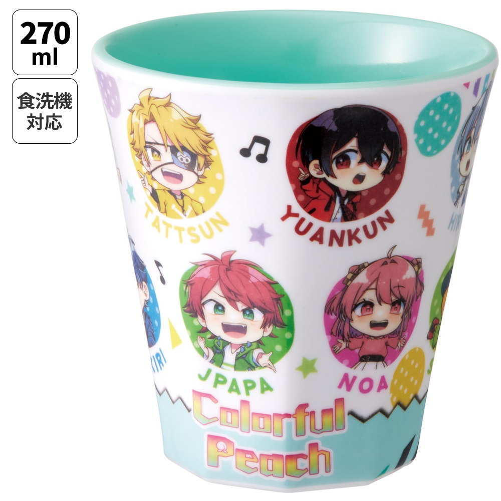 メラミンタンブラー 270ml カラフルピーチ２５／MTB2_4973307694653
