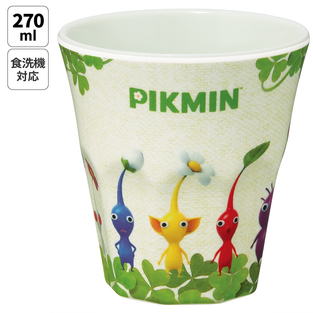 メラミンカップ キャラクター メラミンコップ メラミン 子供 割れない コップ skater スケーター MTB2 ピクミン A柄 Pikmin 任天堂 男の子 男子 女の子【食洗機対応 カップ 取っ手なし タンブラー メラミンタンブラー】