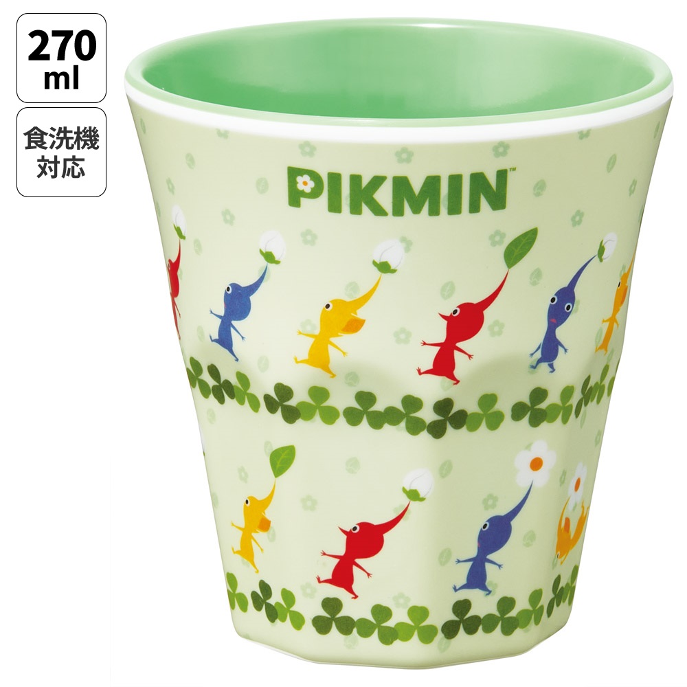 メラミンカップ キャラクター メラミンコップ メラミン 子供 割れない コップ skater スケーター MTB2 ピクミン B柄 Pikmin 任天堂 男の子 男子 女の子【食洗機対応 カップ 取っ手なし タンブラー メラミンタンブラー】
