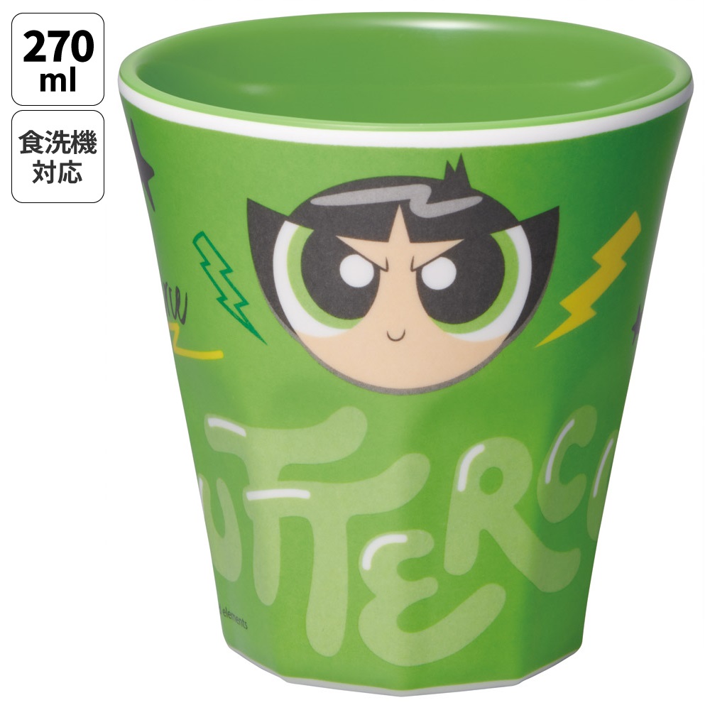 メラミンタンブラー 270ml パワーパフガールズ バターカップ／MTB2_4973307708886