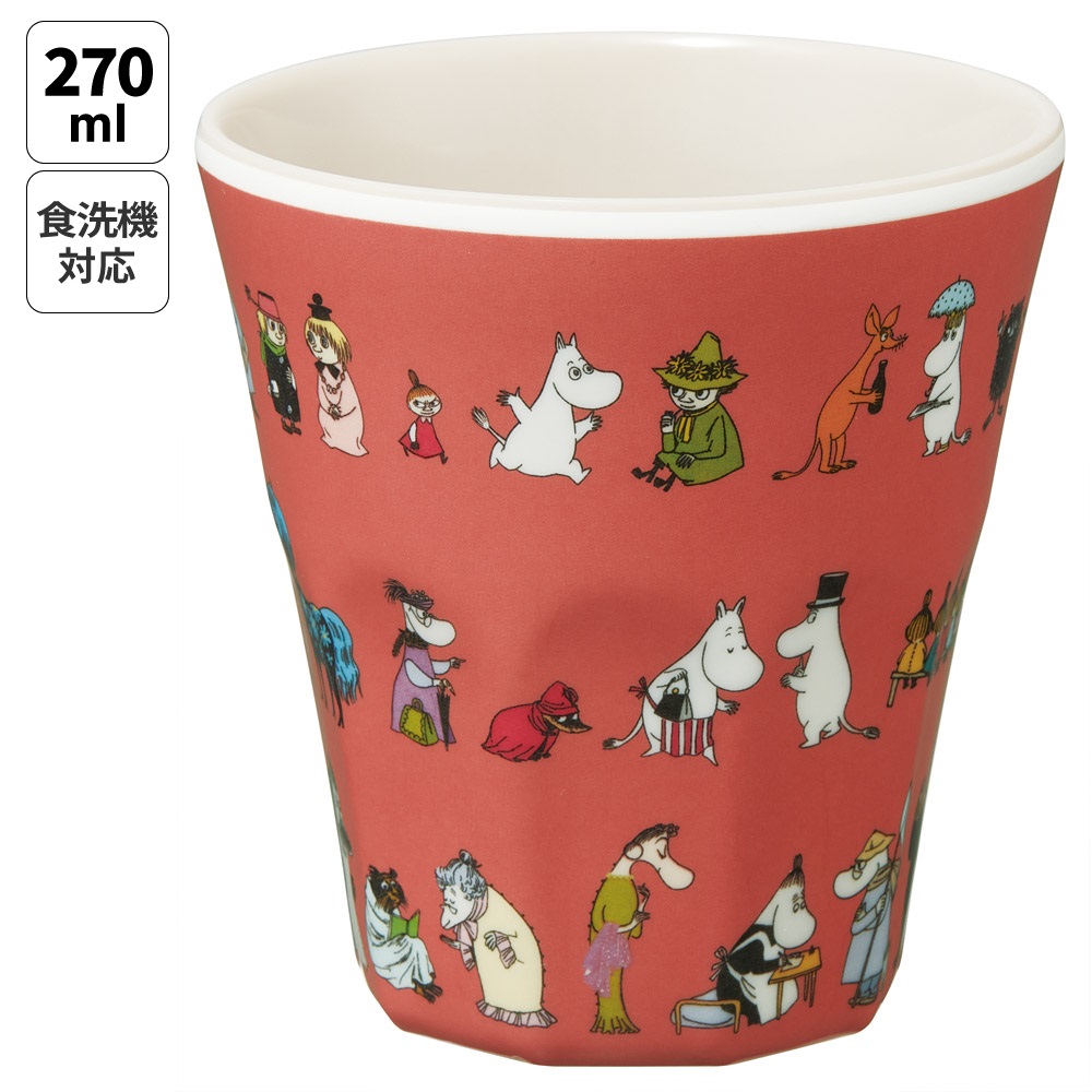 スケーター メラミンカップ キャラクター メラミンコップ メラミン 子供 割れにくい コップ skater MTB2 ムーミン 80 Moomin リトルミイ 女性 レディース【食洗機対応 カップ 取っ手なし タンブラー メラミンタンブラー】