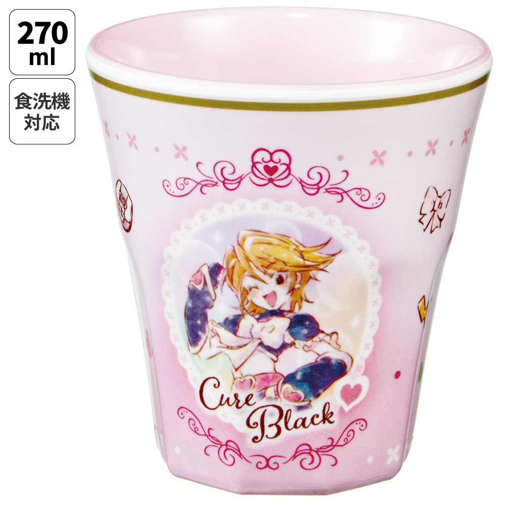 スケーター メラミン カップ コップ キャラクター 子供 割れにくい メラミンコップ skater MTB2 ふたりはプリキュア キュアブラック プリキュア グッズ【食洗機対応 取っ手なし タンブラー メラミンタンブラー】