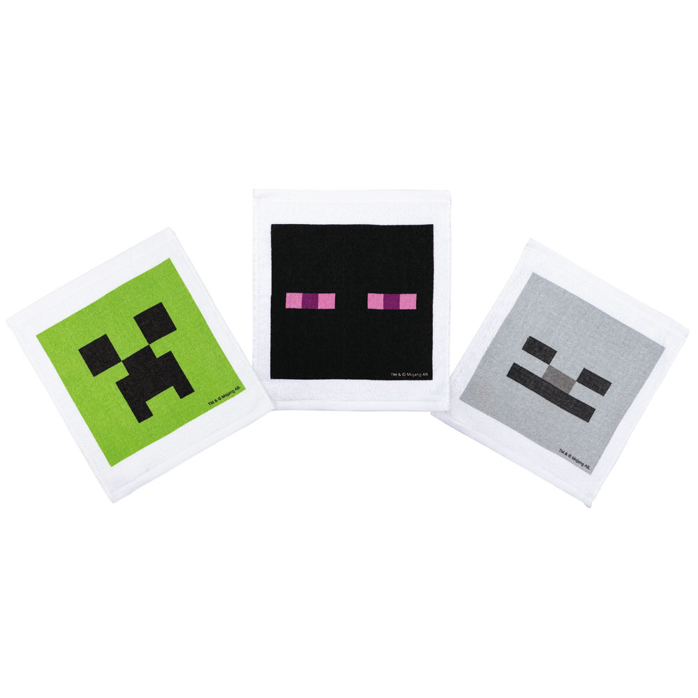 おしぼりタオル 3枚セット Ｍｉｎｅｃｒａｆｔ／OAC1T_4973307644740／スケーター