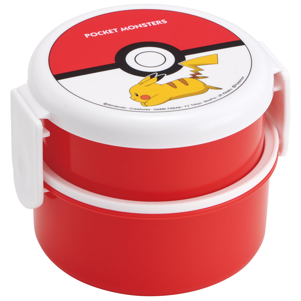 お弁当箱 二段 500ml レンジ対応丸型 かわいい キャラクター 子供 キッズ スケーター ONWR1AG ポケットモンスター ポケモン ピカチュウ 男の子