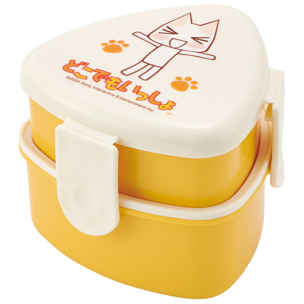 抗菌 三角 おにぎり 型 お弁当箱 2段 弁当箱 二段  おにぎり ケース おかず おにぎり弁当箱 子供 skater スケーター ONWT1AG PlayStation(どこでもいっしょ)