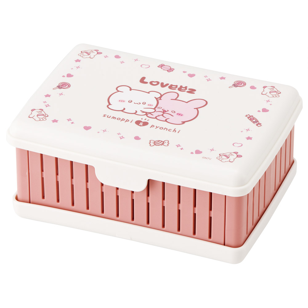 スケーター サンドイッチケース 折りたたみ 折り畳み 弁当箱 お弁当 日本製 サンドウィッチ skater OS1 らぶい～ず ラブイーズ すもっぴ ぴょんちー グッズ【サンドイッチ ケース ランチ 1段 おしゃれ かわいい ピクニック】