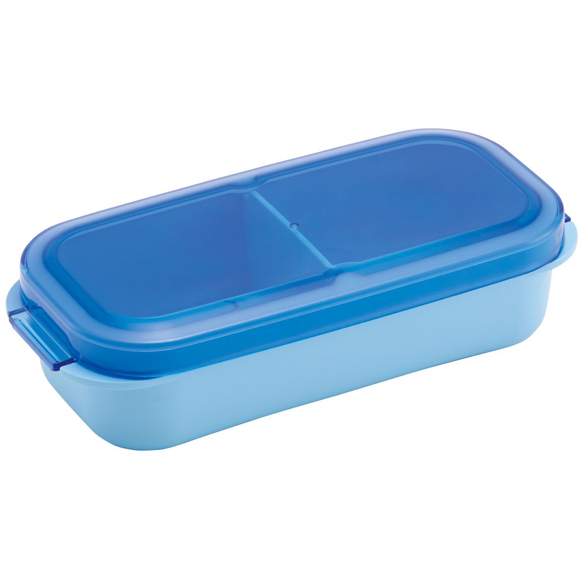 スケーター パッキン一体型 ラク洗 らくあら ランチボックス 440ml 1段 留め具一体型 洗いやすい skater PALB5 アクアブルー【弁当箱 お弁当 電子レンジ 食洗機 対応 大人 子供】