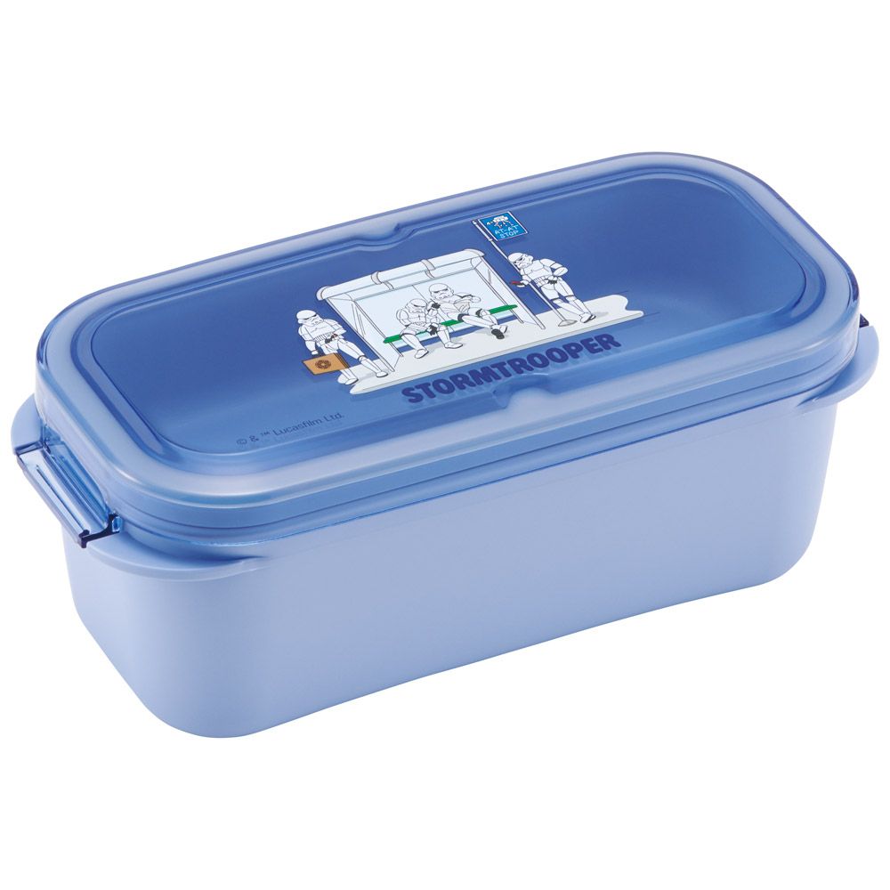 スケーター パッキン 一体型 ラク洗 らくあら 2段ランチボックス 570ml 1段でも2段でも使える 留め具 洗いやすい skater PALB6 スターウォーズ ストームトルーパー【ランチ 弁当箱 お弁当 電子レンジ 食洗機 対応 大人 子供】