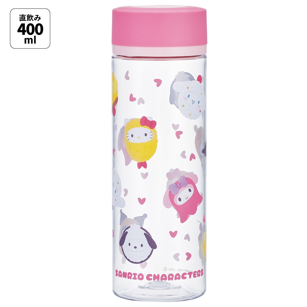 シンプルデザインブローボトル 400ml サンリオキャラクターズ なりきり食べ物／PDC4_4973307710834