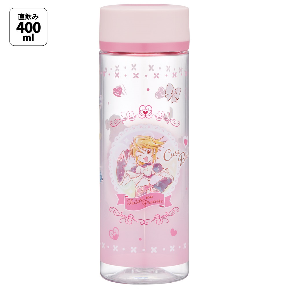 スケーター 水筒 ミニ サイズ プラスチック 400ml 大人 直飲み ボトル かわいい skater PDC4 ふたりはプリキュア キュアブラック プリキュア グッズ【軽量 キッズ おしゃれ クリア マイボトル クリアボトル 洗いやすい】