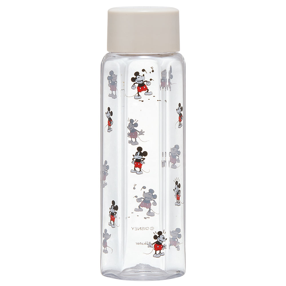 六角形 水筒 プラスチック 250ml ブロー ボトル 大人 キッズ 子供 直飲み 透明 スケーター skater PDH3 さりげなミッキー ミッキーマウス さりげな  ミッキー Mickey 男の子 女の子