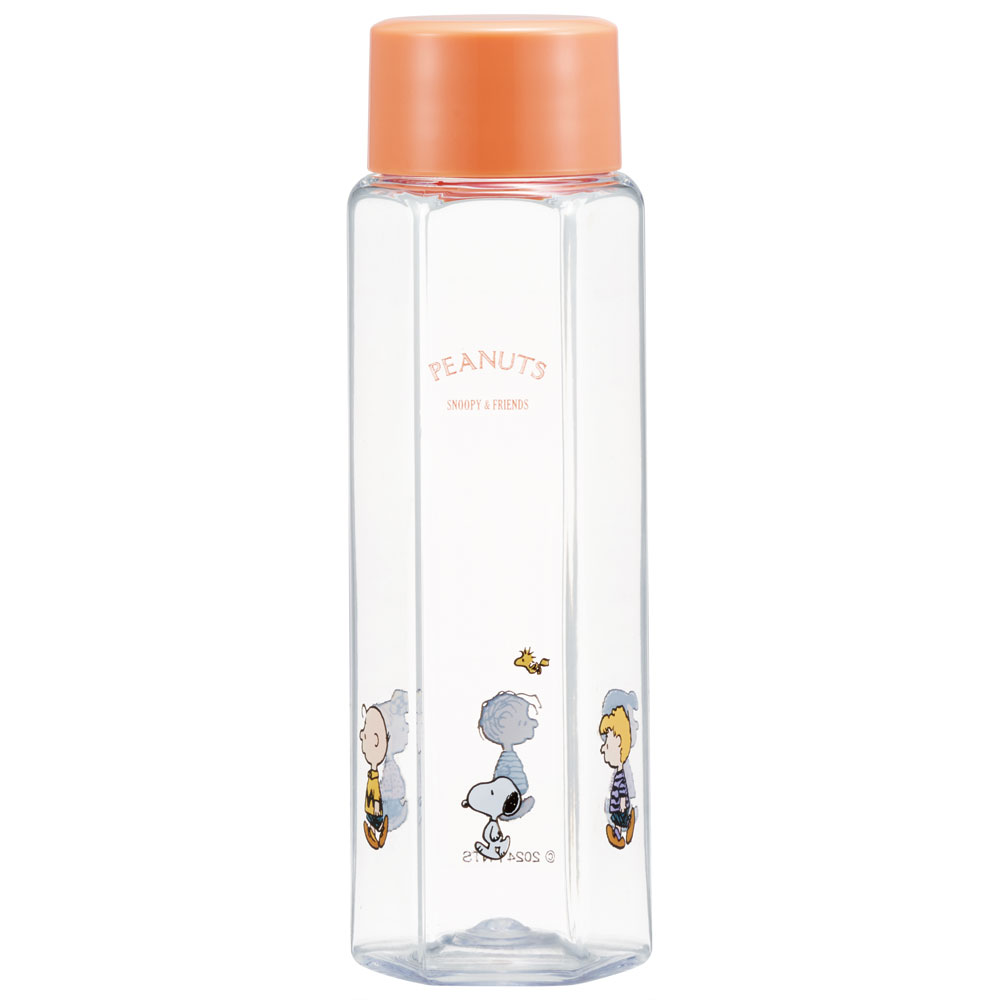 六角形 水筒 プラスチック 250ml ブロー ボトル 大人 キッズ 子供 直飲み 透明 スケーター skater PDH3 スヌーピー SNOOPY ピーナッツ 女性 レディース