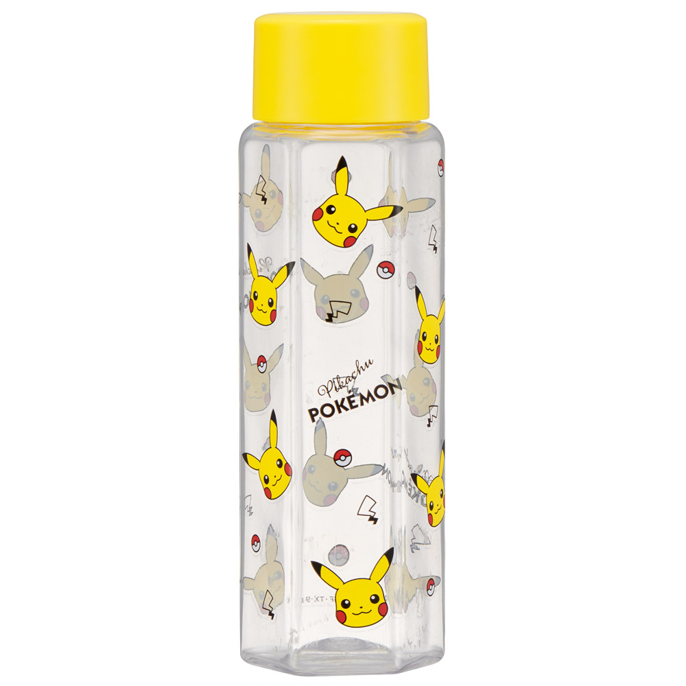 六角形 プラスチック マグ 水筒 250ml 直飲み ウォーターボトル 透明 キャラクター skater スケーター PDH3 ポケットモンスター ポケモン ピカチュウ 男の子
