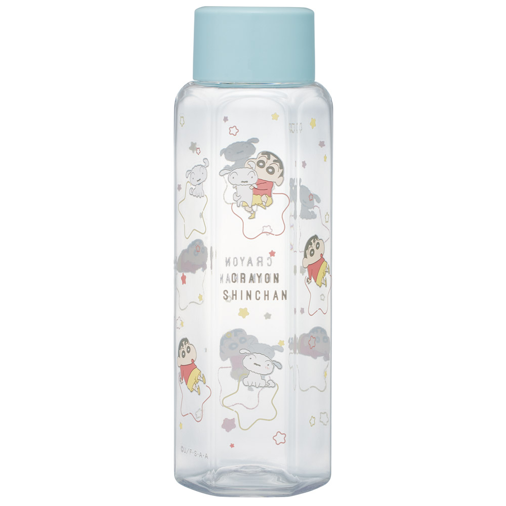 スケーター 六角形 プラスチック マグ 水筒 350ml 直飲み ウォーターボトル 透明 キャラクター skater PDH4 クレヨンしんちゃん クレしん 男の子 女の子【クリア ボトル クリアボトル マグボトル おしゃれ】