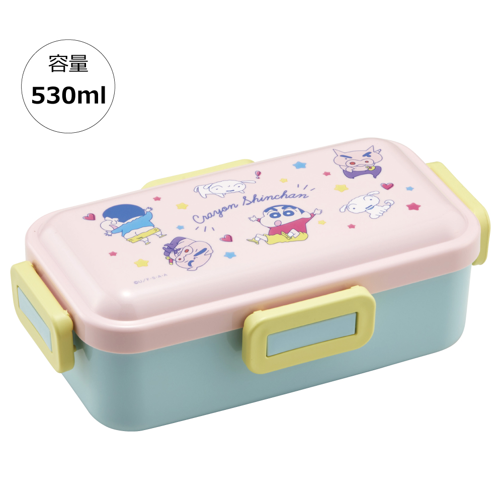 おかずがつぶれにくい 抗菌ふわっと弁当箱 1段/530ml しんちゃん２１／PFLB6AG_4973307561955