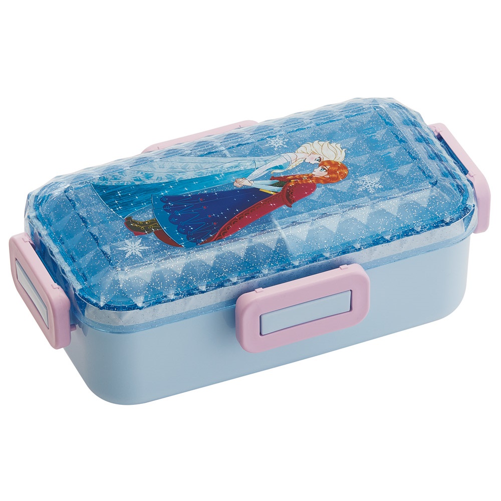 弁当箱 530ml 1段 ダイヤカット 仕切り付 食洗機 レンジ 対応 大人 4点ロック スケーター skater PFLB6D 中川翔子 アナと雪の女王 アナ雪 エルサ