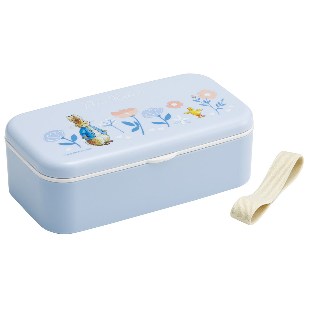 箸付き 弁当箱 600ml 1段 ランチボックス お弁当 16.5cm 大人 子供 バイオマス スケーター skater PLB6HB ピーターラビット うさぎ 女子 女性 レディース