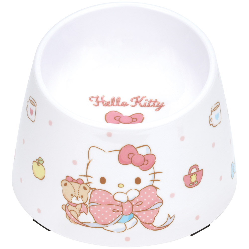メラミン製 フード ボウル ペット 食器 エサ 犬 わんちゃん メラミン キャラクター スケーター skater PMFB1 キティ ハローキティ キティちゃん 女の子【いぬ 餌 エサ 皿 ワンちゃん】