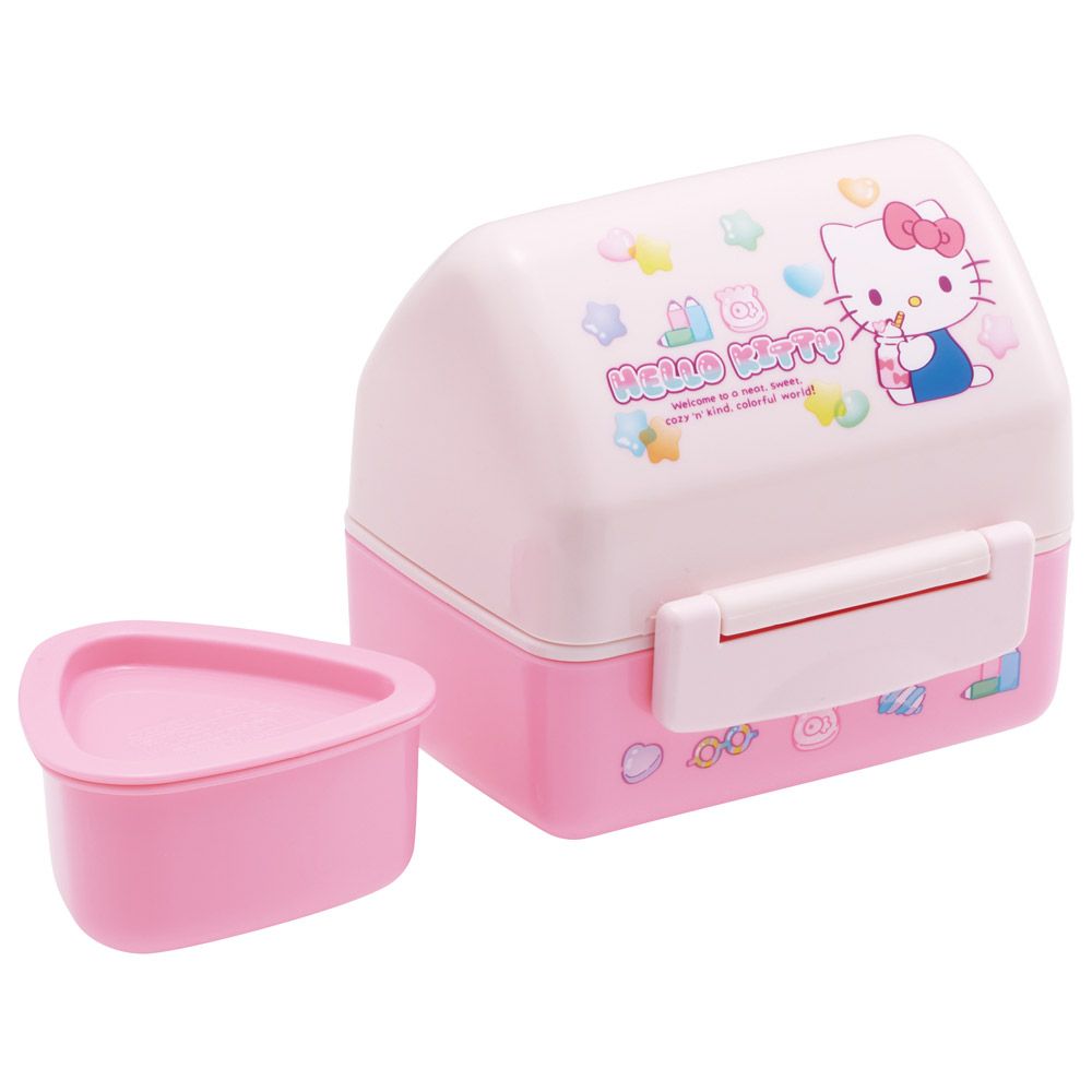 スケーター おにぎり お弁当箱 おにぎりケース ケース おにぎり入れ おしゃれ 弁当箱 skater POT5 キティ ハローキティ キティちゃん サンリオ 女の子【3個 押し型 お弁当 ランチ 持ち運び 日本製 かわいい 二段 2段】
