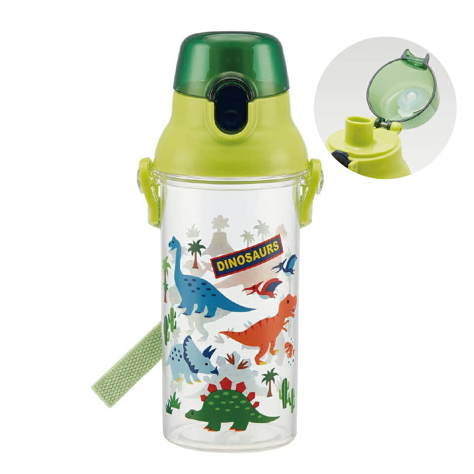 食洗機対応プラクリアボトル 480ml ディノサウルス／PSB5TR_4973307451959