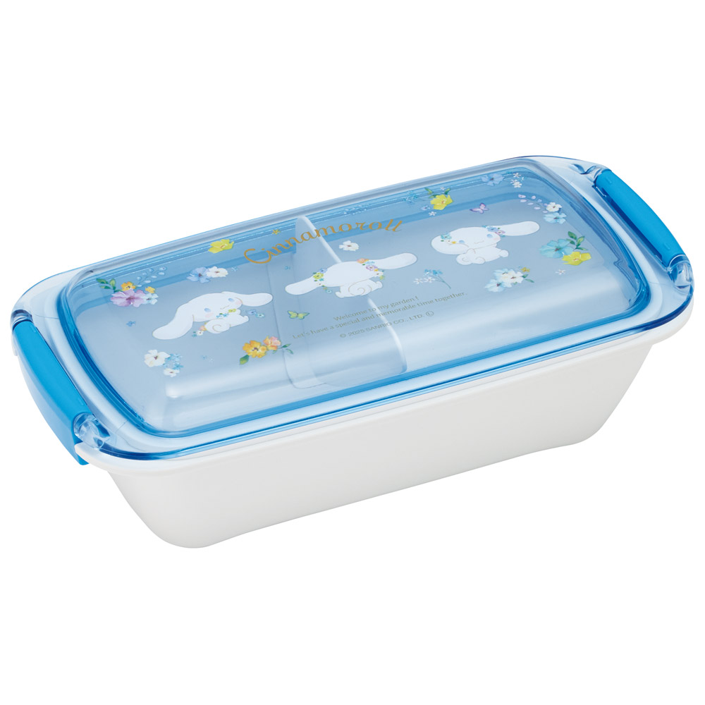 スケーター 洗いやすい弁当箱 パッキン溝の幅が広い ふわっと お弁当箱 530ml 1段 弁当 skater PTLB6B シナモロール パステル 水彩花柄 シナモン サンリオ 女の子 女子【子供 大人 バイオマス ランチボックス レンジ 食洗機 対応】
