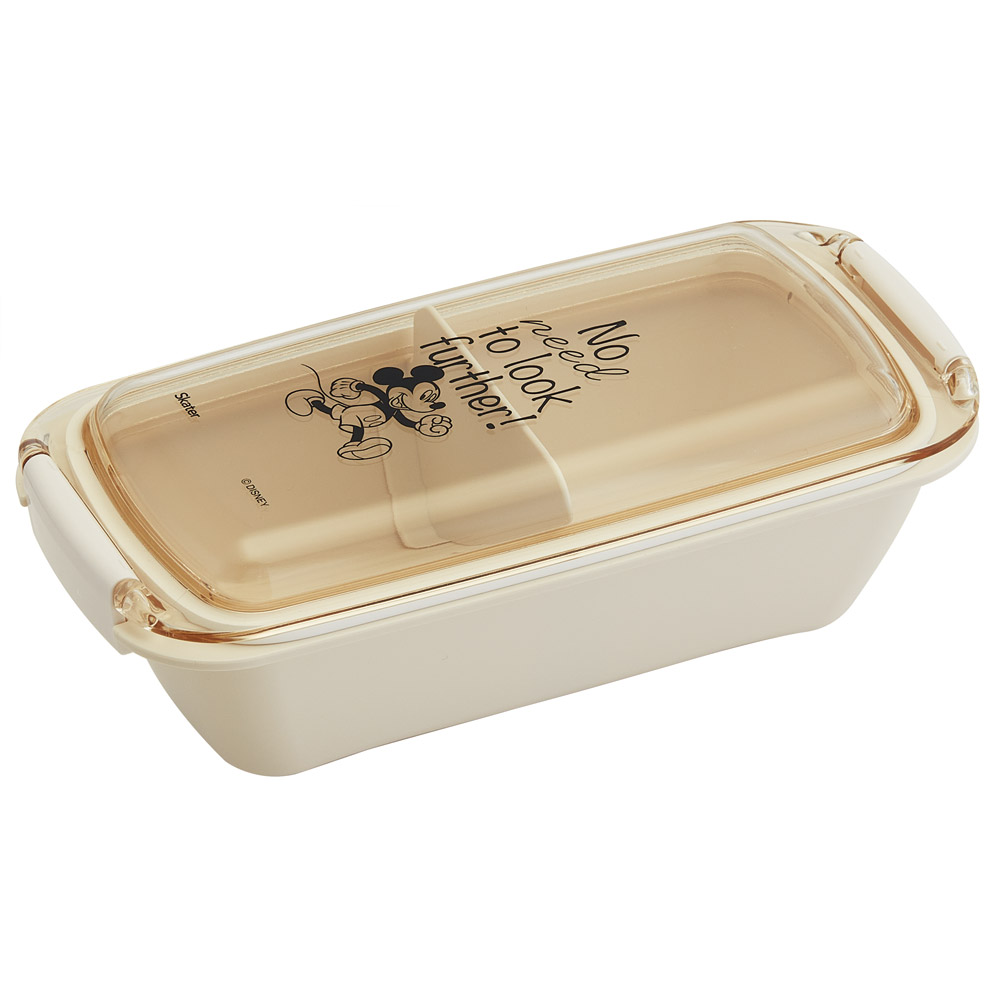 パッキンがはずしやすく洗いやすいお弁当箱 530ml ミッキーマウス／PTLB6B_4973307686924