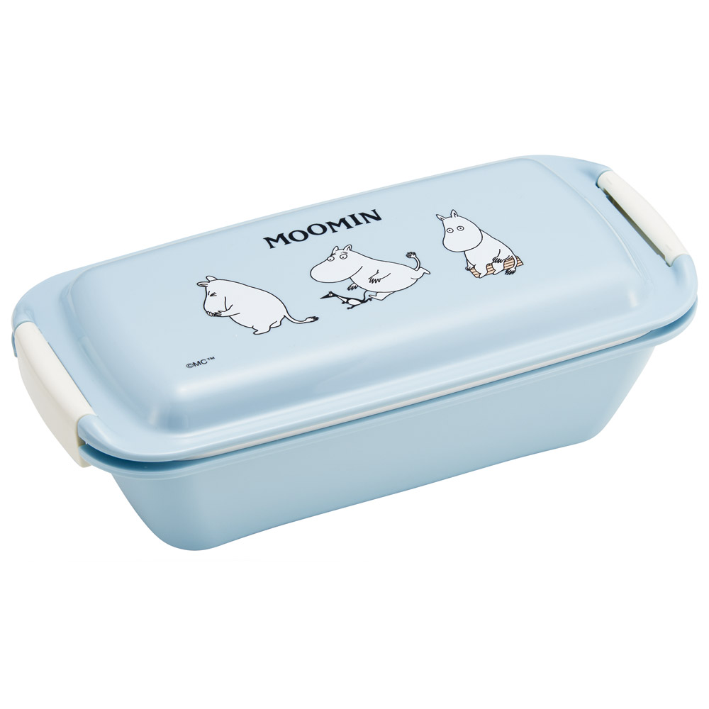 スケーター 洗いやすい弁当箱 パッキン溝の幅が広い ふわっと お弁当箱 530ml 1段 弁当 skater PTLB6B ムーミン ユニークフェイス Moomin 女性【子供 大人 バイオマス ランチボックス レンジ 食洗機 対応】