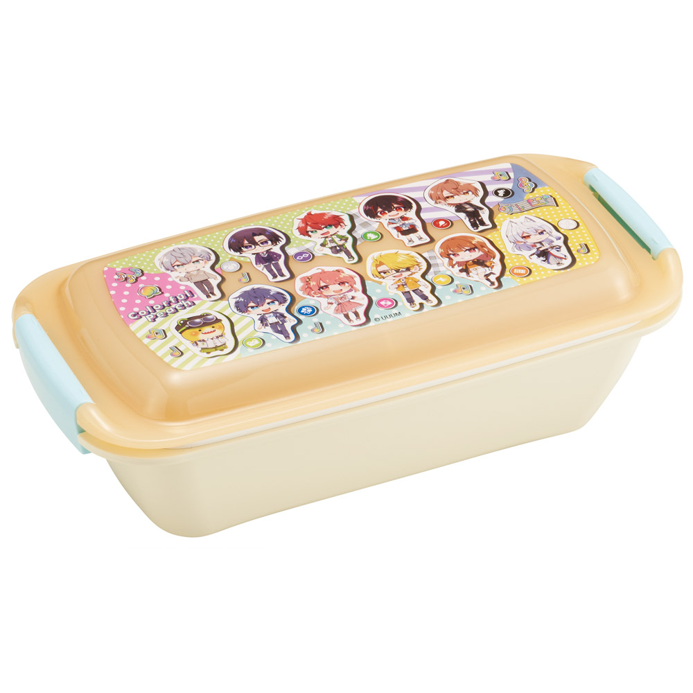 スケーター 洗いやすい弁当箱 パッキン溝の幅が広い ふわっと お弁当箱 530ml 1段 弁当 skater PTLB6B カラフルピーチ 26年 からふるピーチ 女の子 男の子【子供 大人 バイオマス ランチボックス レンジ 食洗機 対応】