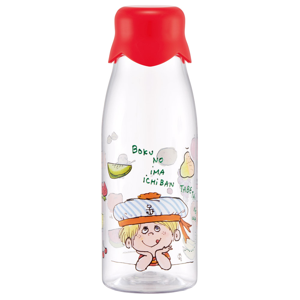 牛乳瓶風 ボトル 水筒 牛乳瓶型 500ml プラスチック おもしろ 軽量 キャラクター skater スケーター PTY5M 水森亜土 フルーツ かわいい グッズ