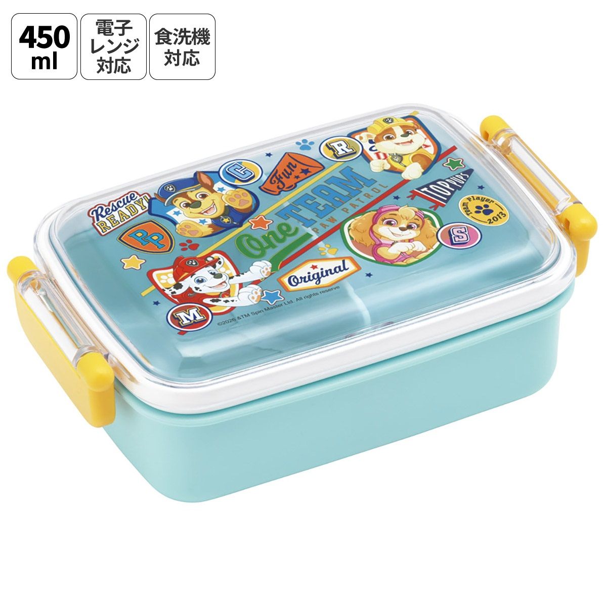 スケーター お弁当箱 子供用 450ml 食洗機対応 日本製 おかずがつぶれにくいドーム型ふた skater RBF3AN パウ パトロール 27年 パウパト 男の子 男子 男児【キャラクター 1段 ランチボックス 角型 可愛い キッズ】