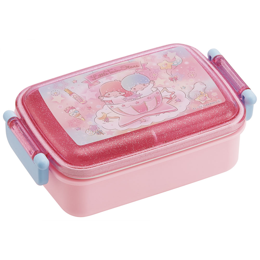 抗菌おかずがつぶれにくい ふわっとフタお弁当箱（角型） 1段/450ml ツインスター 遊園地／RBF3ANAG_4973307600555
