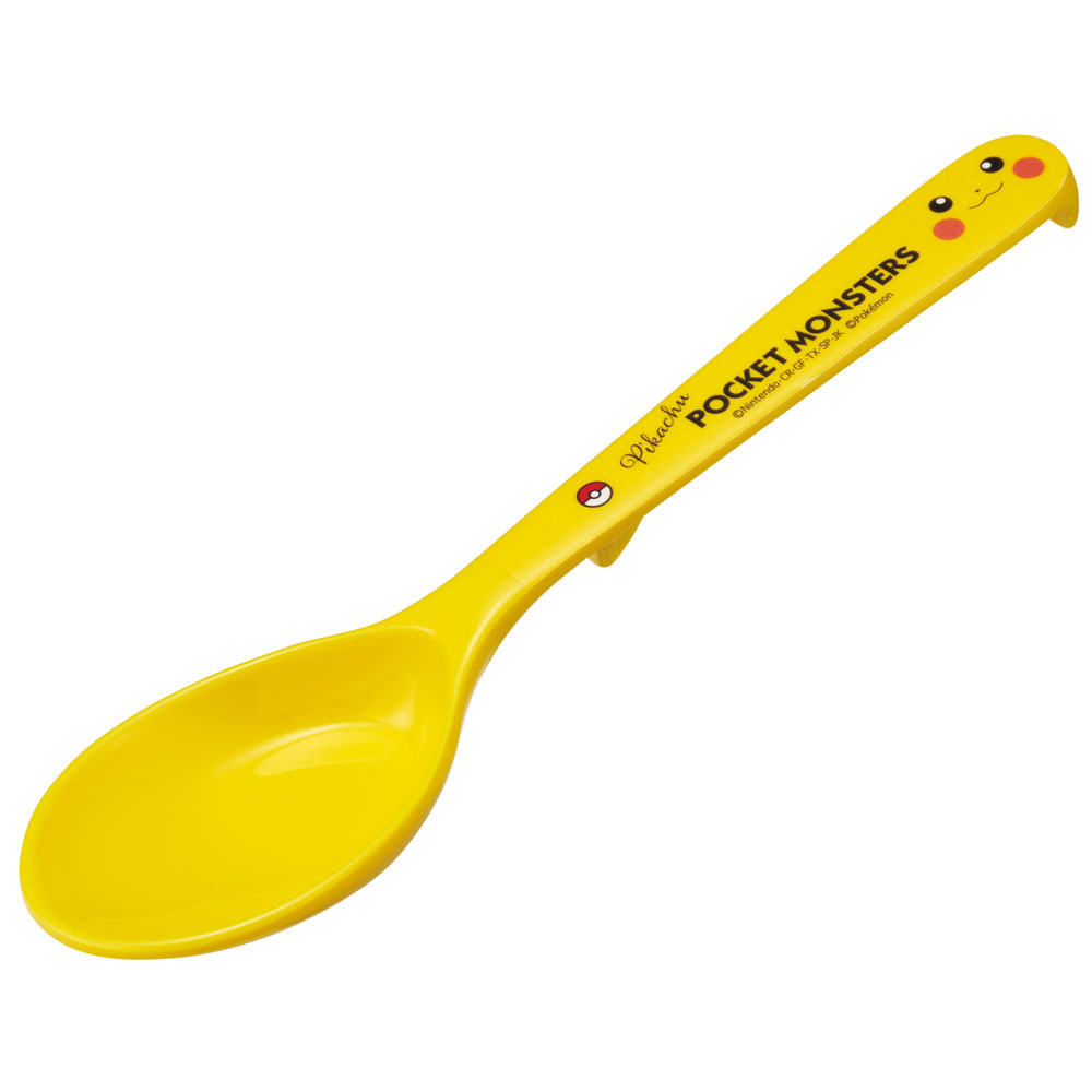 【メール便対象品】 メラミン スプーン 深型 メラミン製 すべり止め付き キッズ 子供 食器 スケーター skater RSPM1 ポケットモンスター ポケモン ピカチュウ フェイス 23年【子供食器 メラミン食器 おしゃれ かわいい】