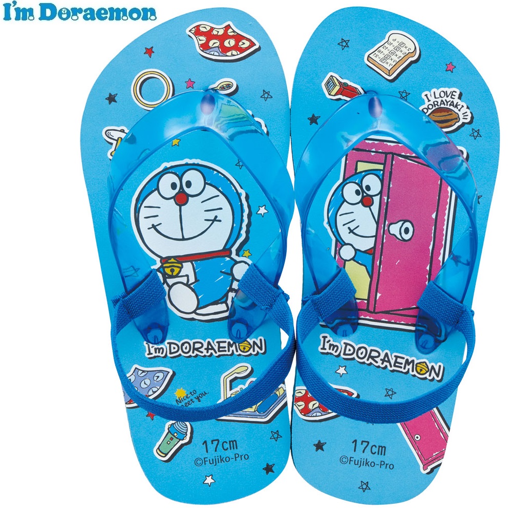ビーチサンダル キッズ 17cm 子供 キャラクター サンダル 夏用 痛くない skater スケーター SDBE17 ドラえもん どらえもん 男の子 女の子 男子 女子【17 ビーサン子ども 海 プール ゴムバンド付き 子供用 ギフト】