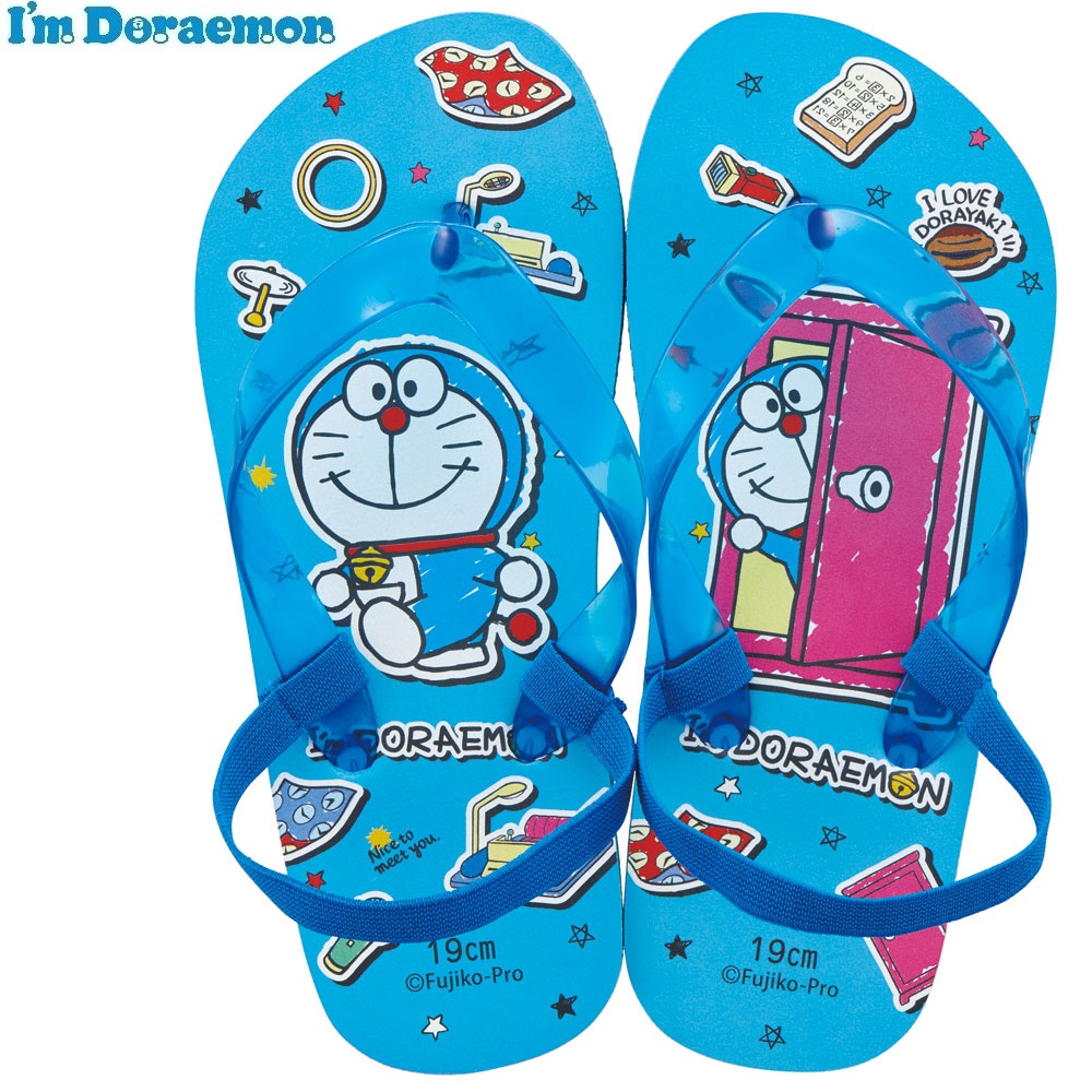 ビーチサンダル キッズ 19cm 子供 キャラクター サンダル 夏用 痛くない skater スケーター SDBE19 ドラえもん どらえもん 男の子 女の子 男子 女子【19 ビーサン子ども 海 プール ゴムバンド付き 子供用 夏 プレゼント】