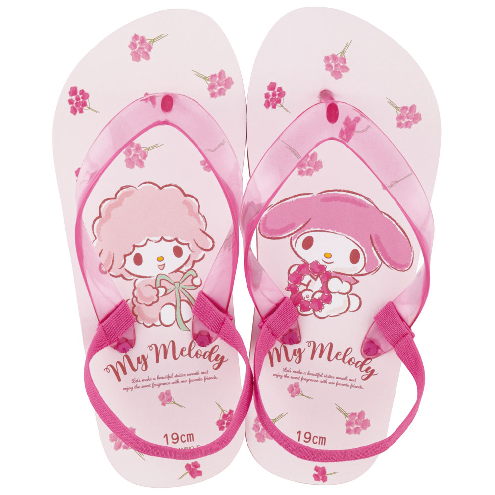 ビーチサンダル キッズ 19cm 子供 キャラクター サンダル 夏用 痛くない skater スケーター SDBE19 マイメロディ マイメロ サンリオ 女の子 女子【19 ビーサン子ども 海 プール ゴムバンド付き 子供用 夏 プレゼント】