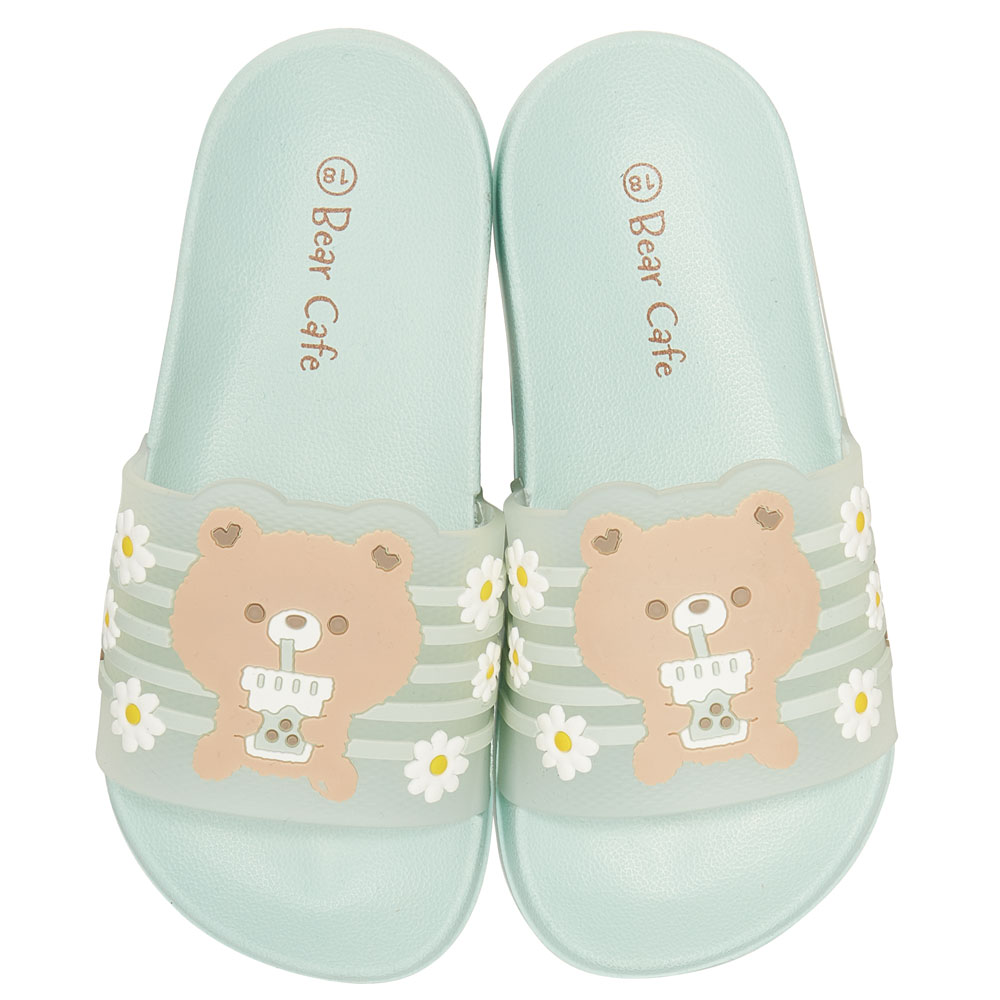 キッズ シャワー サンダル 18cm 18 子供 こども かわいい 夏 海 ビーチ スケーター skater SDSH18 Bear Cafe クマ くま 女の子 女子【プール 海水浴 子ども キャラクター】