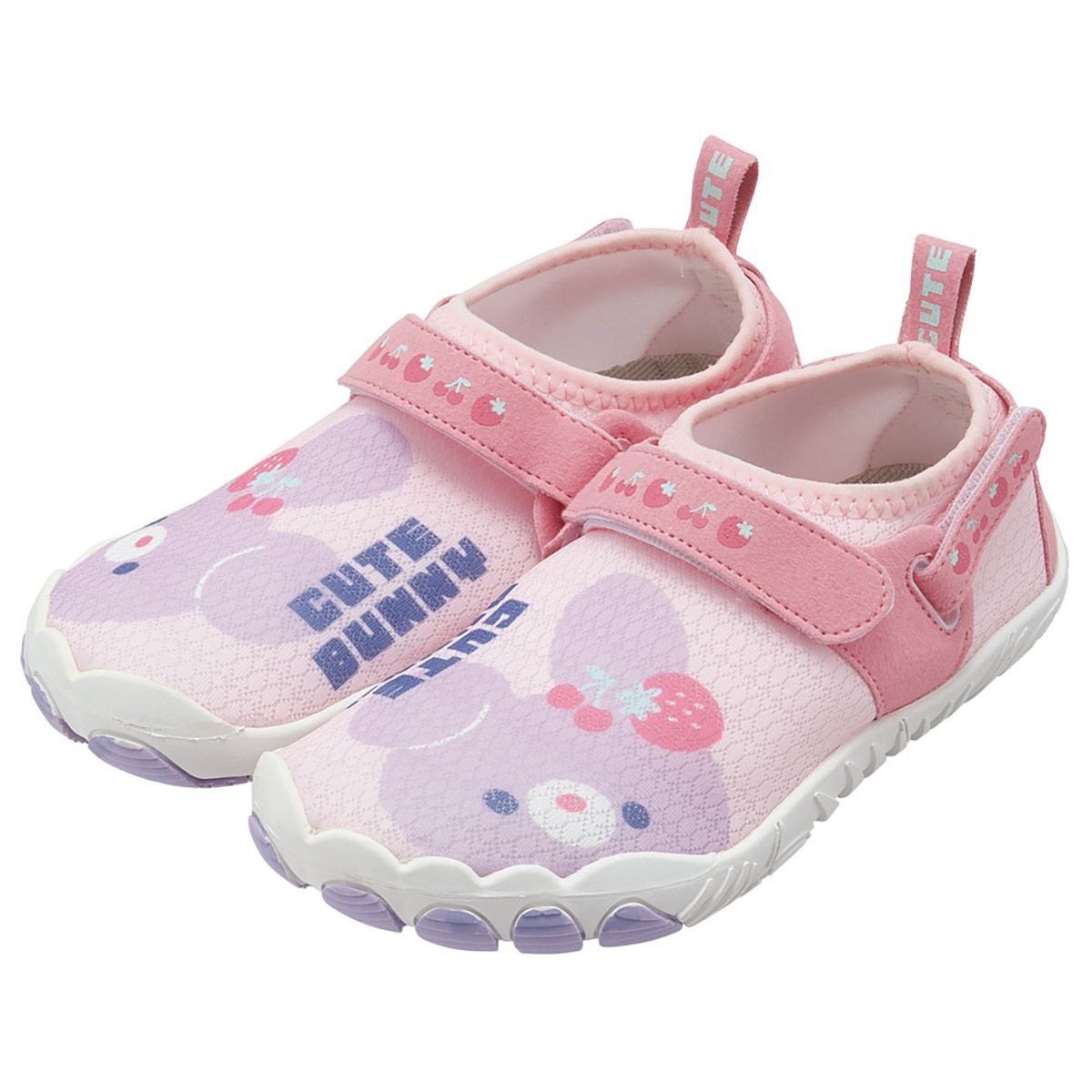 【送料無料】スケーター 子供用 アクアシューズ 19cm 水陸両用 キッズ 靴 マリン シューズ 水遊び 川 海 skater SHAQ19 CUTE BUNNY キュート バニー うさぎ かわいい【マリンシューズ 子供 アクア シューズ レジャー】