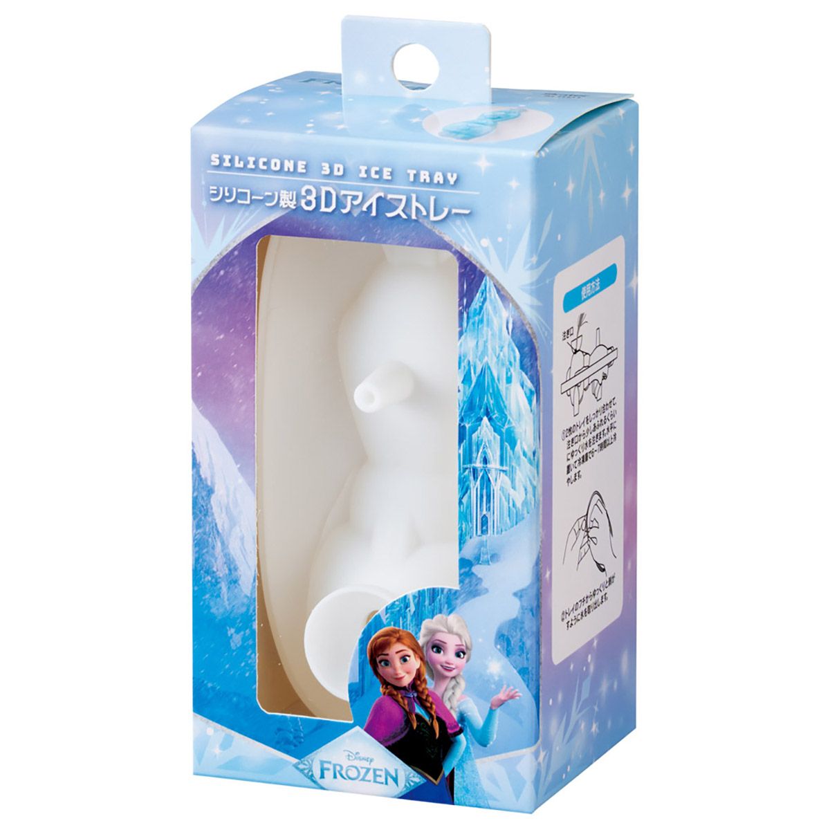 スケーター シリコーン製 3Dアイストレー 立体 氷 製氷皿 アイス トレー キャラクター SLITD1 skater オラフ アナと雪の女王 アナ雪 ディズニー 女の子 女子【かわいい シリコン型 手作り 飲み物 ジュース コーヒー】