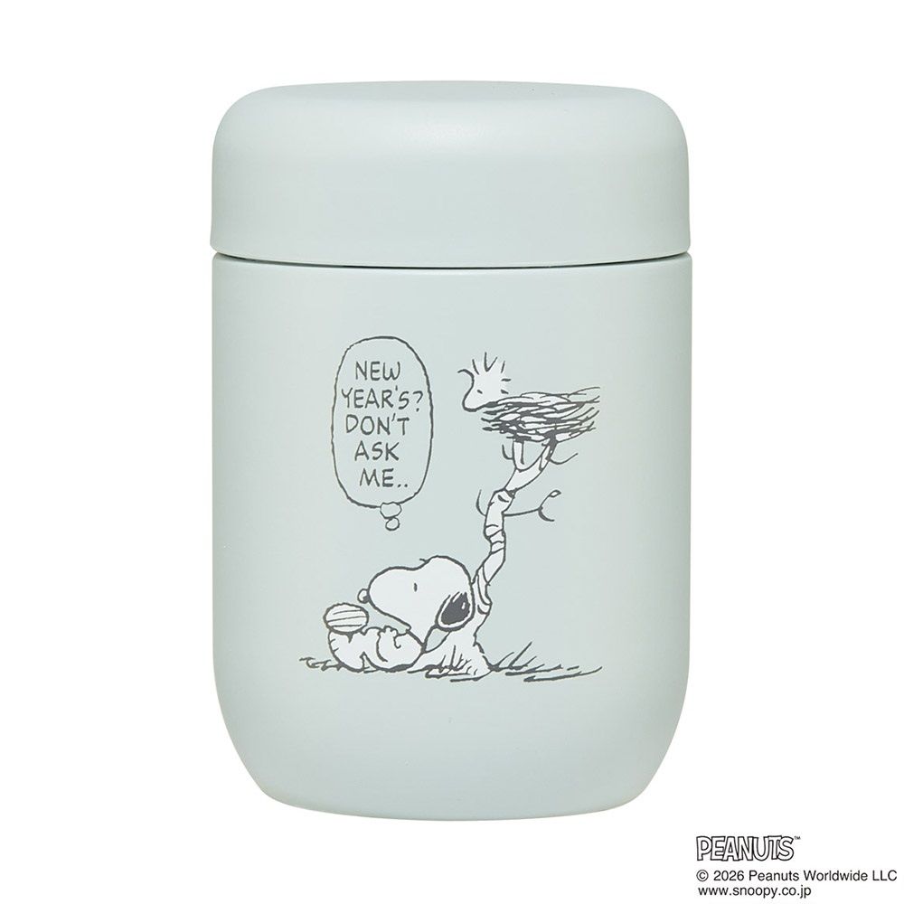 スケーター 水筒 ステンレス マグ ボトル 180ml 保温 保冷 コロンとした かわいい フォルム skater SMGD3 ブルー スヌーピー スモーキーパステル 青【ポケットサイズ 丸み おしゃれ マグボトル 子供 大人】
