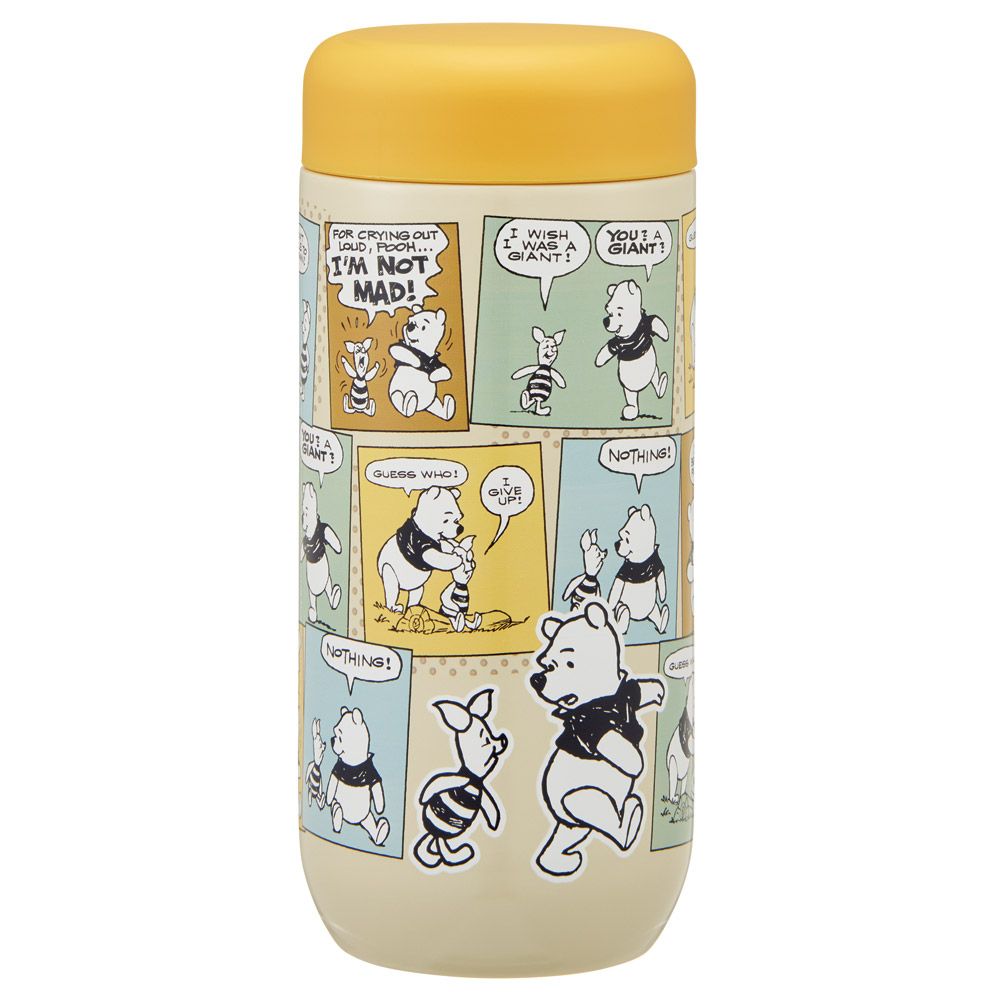 スケーター 水筒 ステンレス マグ ボトル 330ml 保温 保冷 コロンとした かわいい フォルム skater SMGD4 くまのプーさん プーさん Pooh コミック 女性【丸み おしゃれ マグボトル 子供 大人】