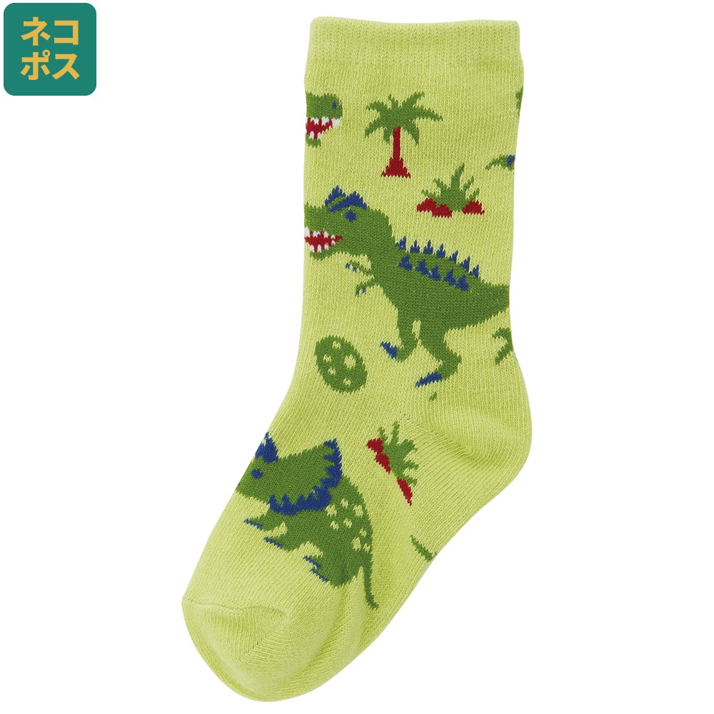 【メール便対象品】 靴下 キッズ 子供用靴下 ソックス 14～16cm くつ下 こども 1足 スケーター skater SOX2 ディノサウルス 恐竜 ダイナソー 男の子 男子【子ども プレゼント 子供用 かわいい くつした】