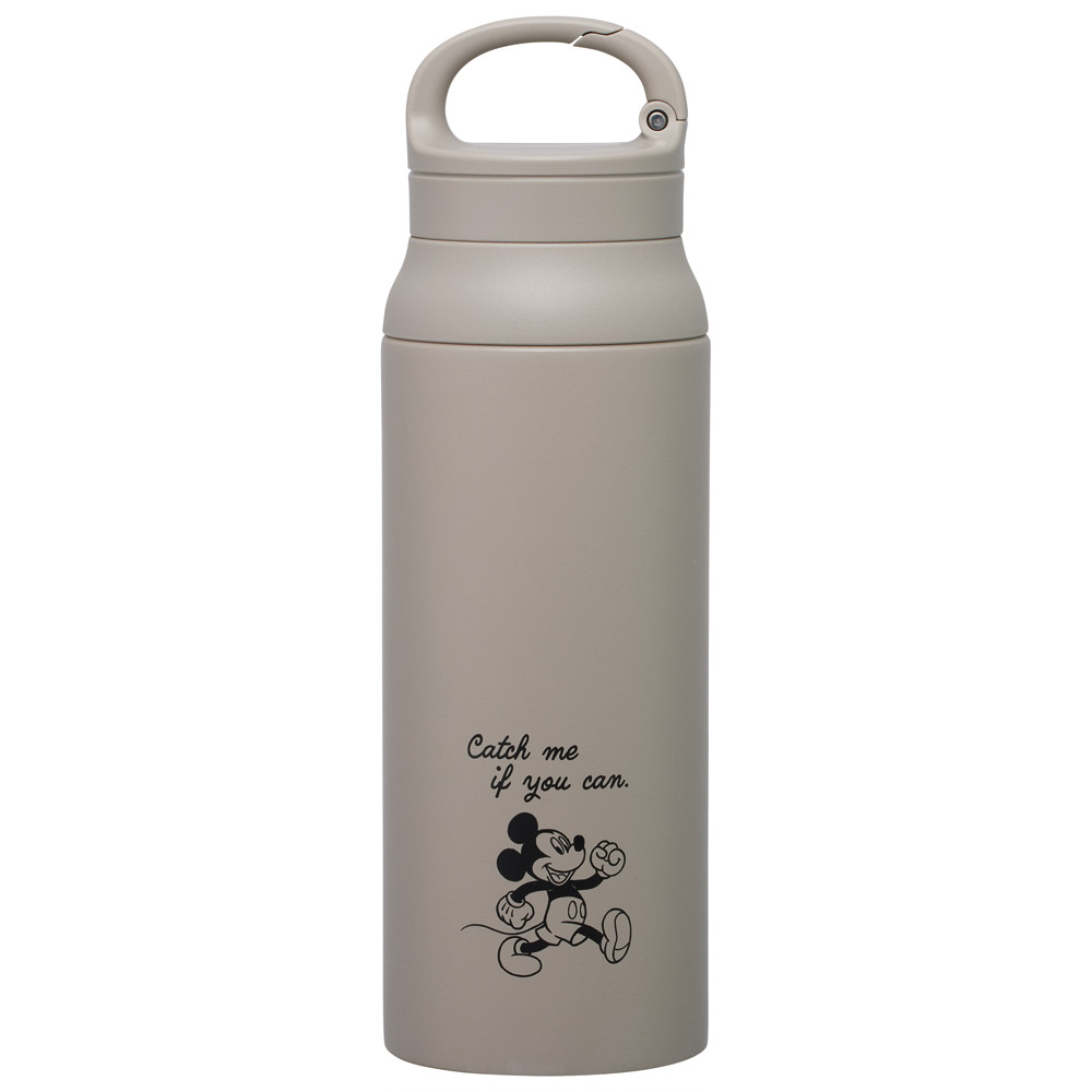 スケーター 水筒 600ml カラビナ ハンドル ステンレス ボトル 保温 保冷 キッズ 子供 STBC6 ミッキーマウス ミッキー Mickey 男の子 女の子【キャラクター こども 真空二重構造 水分補給】