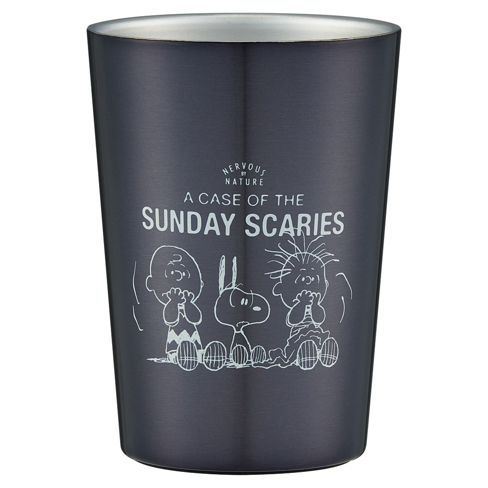 ステンレスタンブラー キャラクター コンビニ タンブラー ステンレス 400ml 保温 skater スケーター STCV2 スヌーピー SNOOPY グッドネス PEANUTS GOODNESS 75th