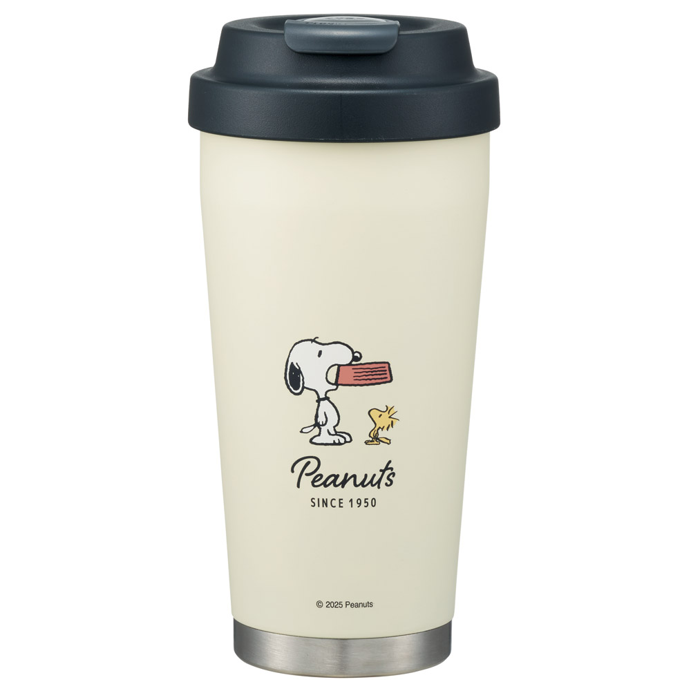 【送料無料】イージー マグ ボトル 水筒 480ml 保温 保冷 ステンレス ワンプッシュ スケーター skater STEM5 スヌーピー SNOOPY ピーナッツ 女性 レディース