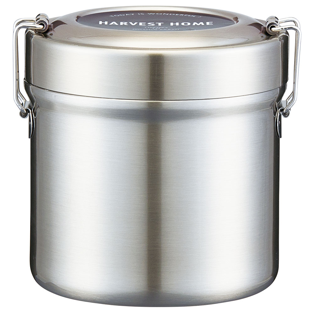 【送料無料】抗菌真空ステンレスランチジャー 600ml/2段ベーシック／STLB1AG_4973307550317