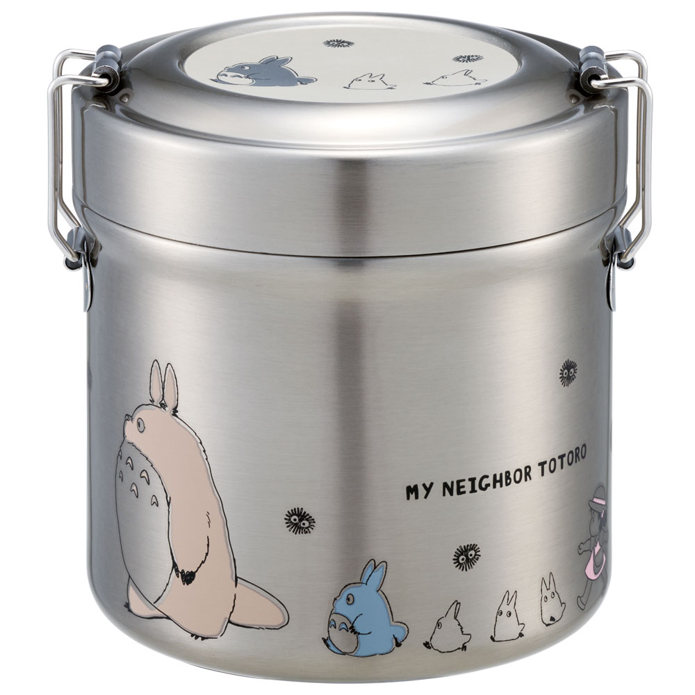 【送料無料】抗菌真空ステンレスランチジャー 600ml/2段となりのトトロ（行進）／STLB1AG_4973307647932／スケーター
