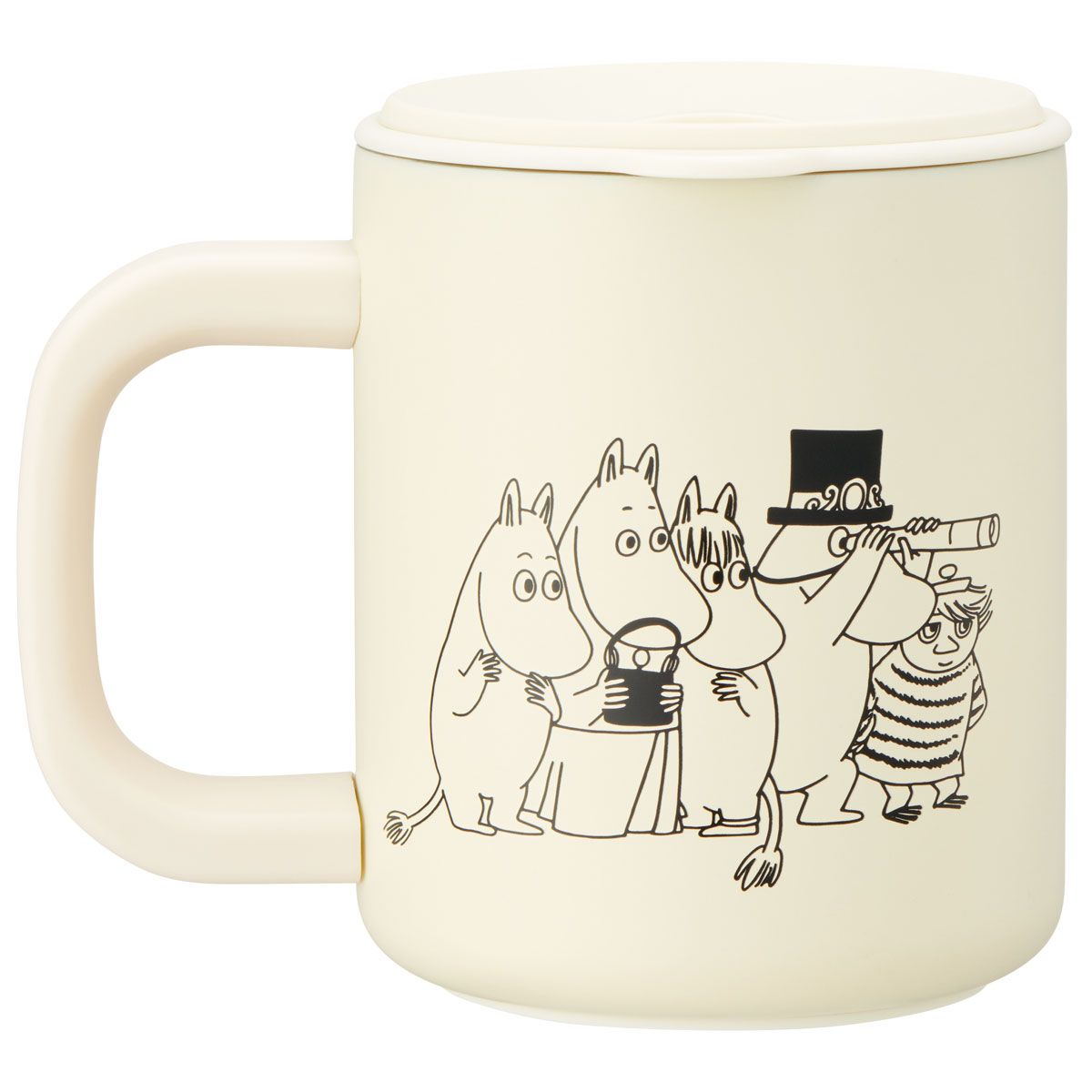 スケーター フタ付き ステンレス マグ カップ コップ 330ml 保温 保冷 skater STMG4N ムーミン (B) Moomin リトルミイ 女性【持ち手付き 断熱 真空 ステンマグ スライド 飲み口 フタ付きコップ】