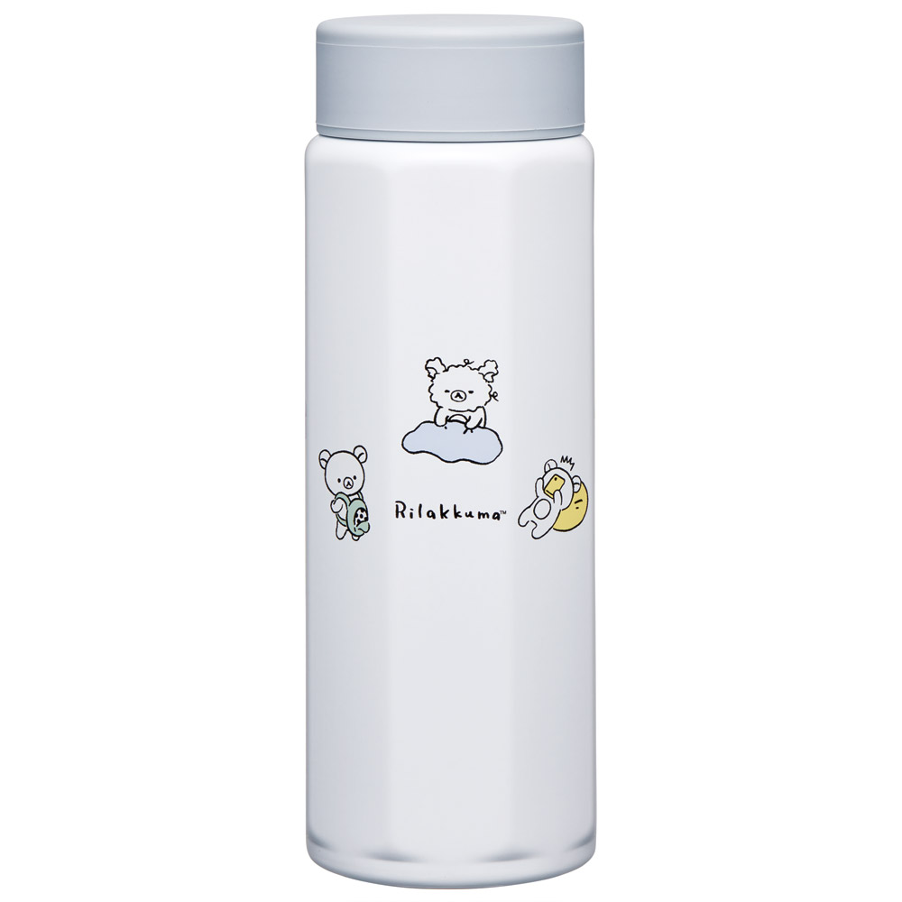 八角形 ステンレス マグボトル 水筒 500ml 保冷 保温 直飲み 大人 キャラクター skater スケーター STO5 リラックマ Rilakkuma 女の子 女性 レディース【ステンレスボトル マグ ボトル 500 軽量 子供 かわいい】