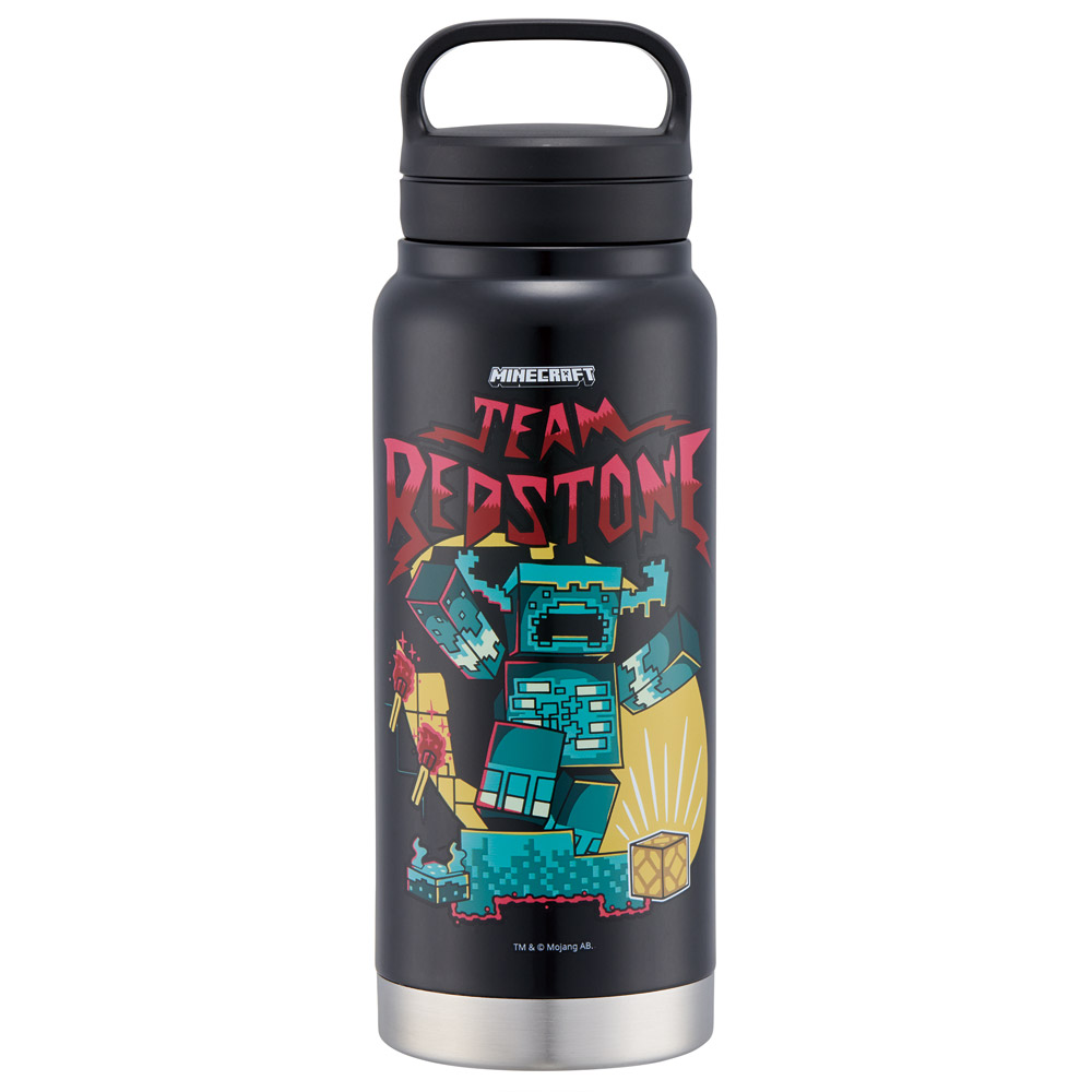 スケーター ステンレス マグボトル 水筒 500ml 保温 保冷 保温保冷 直飲み 500 skater STSC5 マインクラフト マイクラ Minecraft Team Mascots 男子 女子【保冷保温 スクリューハンドル付き マイボトル おしゃれ】