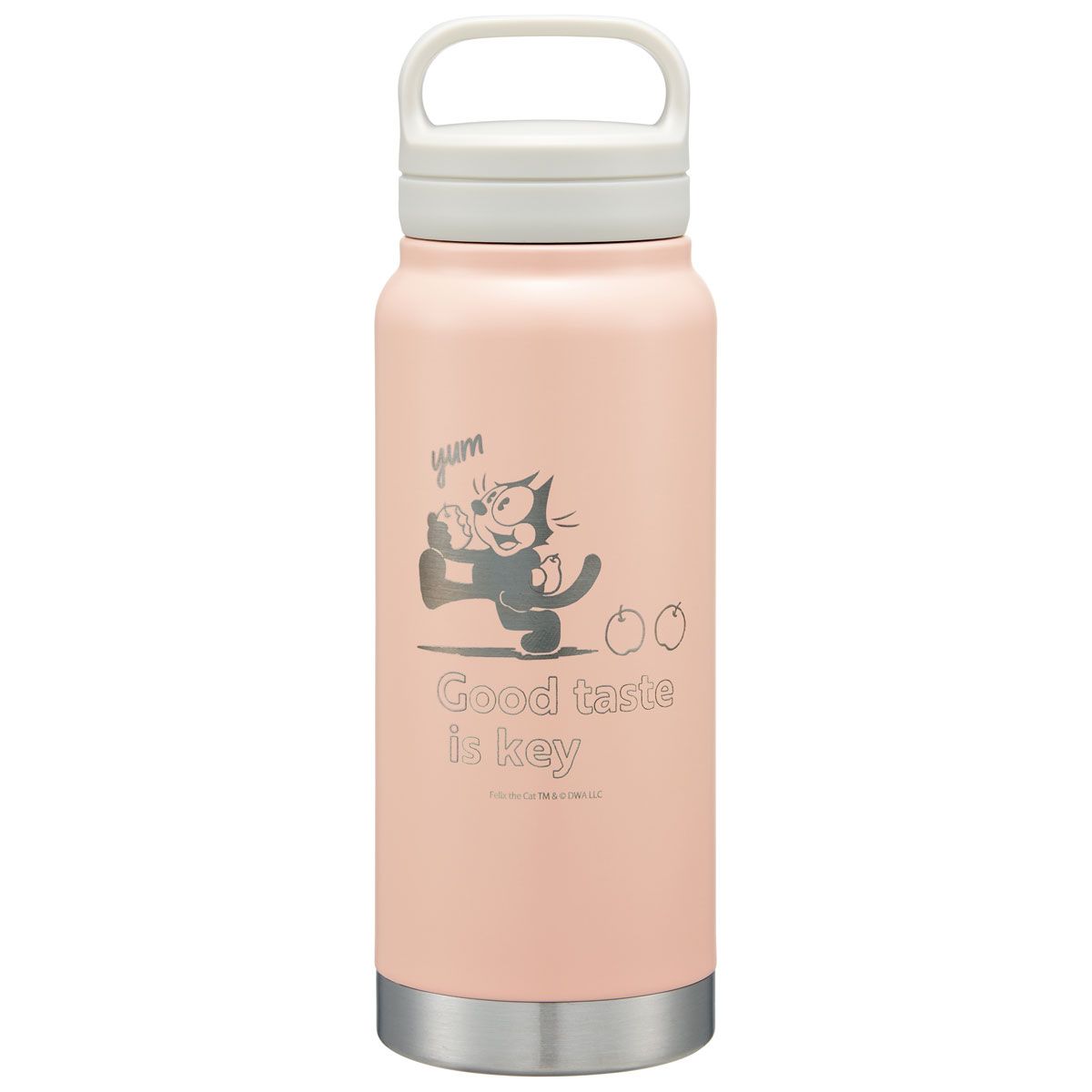 スケーター ステンレス マグボトル 水筒 500ml 保温 保冷 保温保冷 直飲み 500 skater STSC5 フィリックス ピンク ガム キャラクター 猫 Felix【保冷保温 スクリューハンドル付き マイボトル おしゃれ】